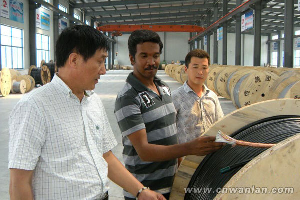 印尼客户代表参观电伴热带生产工艺