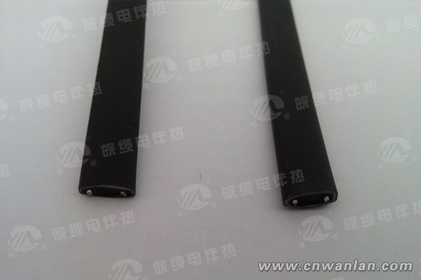 经过辐照交联工艺的电伴热带外观