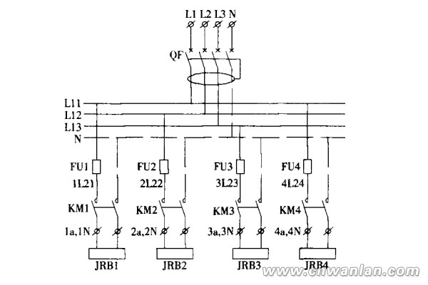 电伴热带配电图